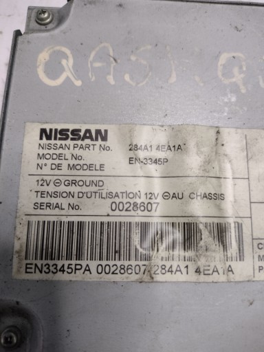 modulo kamery Nissan Qashqai J11 OE 284A14EA1A