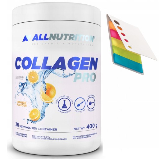 ALLNUTRITION COLLAGEN PRO 400 g POMERANČOVÝ KOLAGÉN MSM