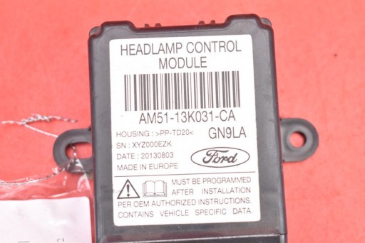 CENTRALINA MODULO LUCI AM51-13K031-CA FORD FOCUS MK3 2.0 TDCI 140 KM 11-15