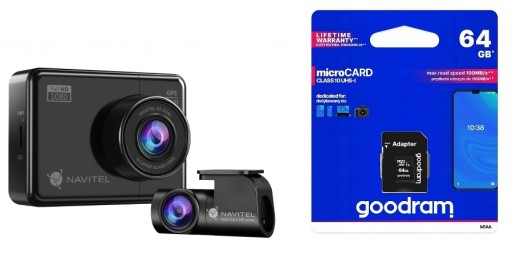 Navitel R9 DUAL Автомагнітола + камера заднього виду GPS Wi-Fi + 64GB