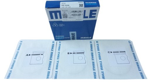 033 18 - Поршневі Кільця MAHLE AUDI A6 C6 2.4 BDW