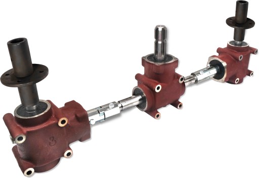 2572.POT.ROZ - Потрійна шестерня 770 мм розкидач добрив 1: 1,3