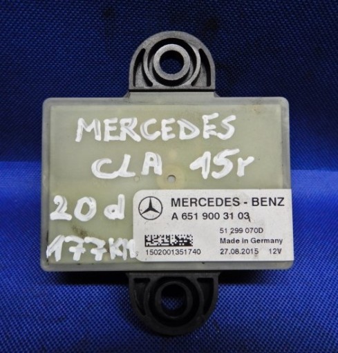 A6519003103 - РЕЛЕ СВІЧОК РОЗЖАРЮВАННЯ MERCEDES CLA 220D 177KM