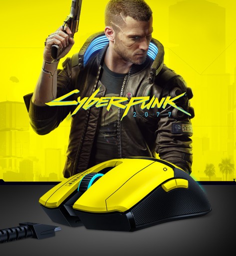 Mysz Razer Viper Ultimate Cyberpunk 2077 + baza dokująca