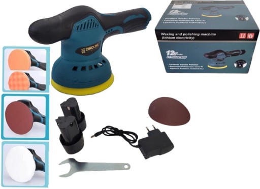 Аккумуляторная автомобильная эксцентриковая полировальная машинка 2x12В