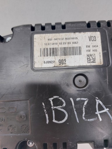LICZNIKI dials SEAT IBIZA IV 1.2 TDI 6J0920902J