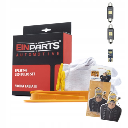 EPLSET49 - КОМПЛЕКТ СВІТЛОДІОДНИХ ЛАМП ДЛЯ САЛОНУ SKODA FABIA III