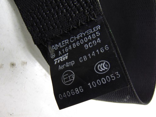 Gurten Sicherheits rechts heck MERCEDES ML W164