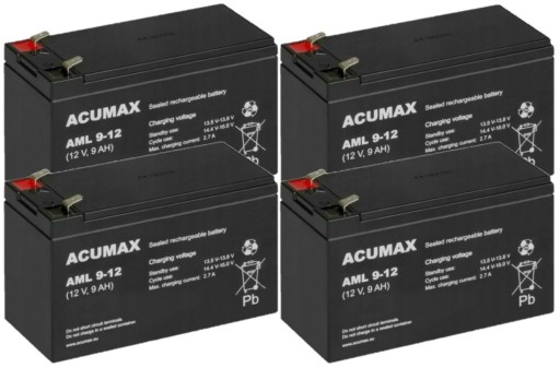 КОМПЛЕКТ АКУМУЛЯТОРІВ RBC8 ДЛЯ ДБЖ APC 4x AML 9-12