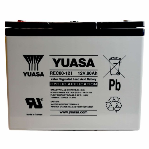 Yuasa rec80-12 12v 80ah agm rec 80-12