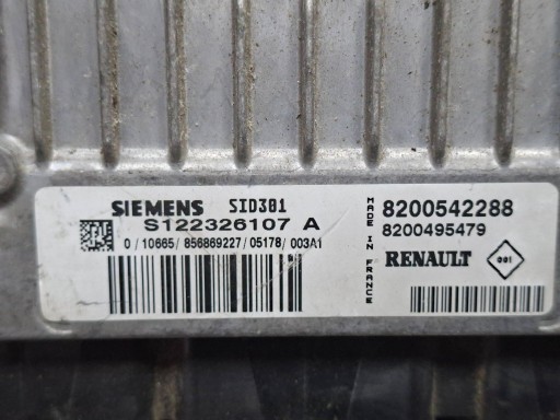 control unit of the engine S122326107A 8200542288 RENAULT MEGANE II 1.5 DCI