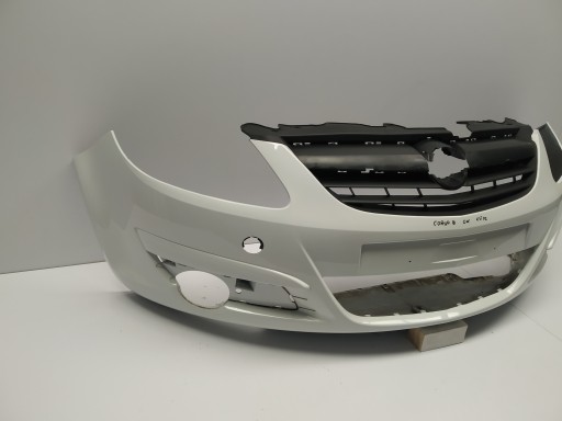 2006 - 2011r Opel Corsa D bumper front original Bialy before lift