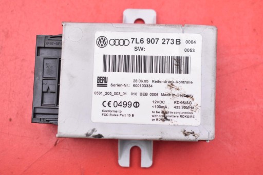 control unit module of pressure of tyres 7L6907273B VW TOUAREG 1 and 02-07