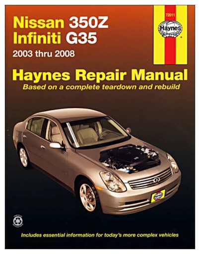 Nissan 350Z Infiniti G35 2003-2008 інструкція