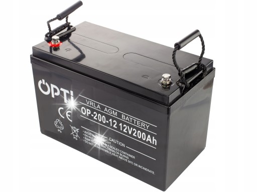 Аккумулятор 12v 200ah opti agm vrla volt польша сильный ибп 1200a фотогальваника