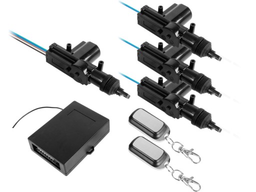 Автомобильный центральный замок 3+1, 2 пульта дистанционного управления URZ0221