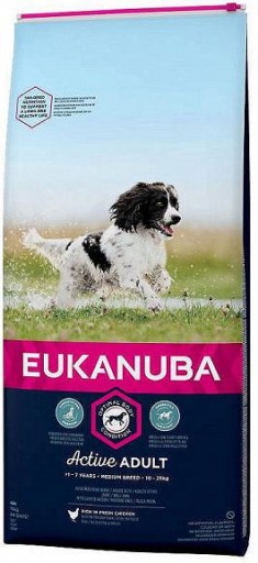 Eukanuba Active Adult Medium Sucha Karma 15kg