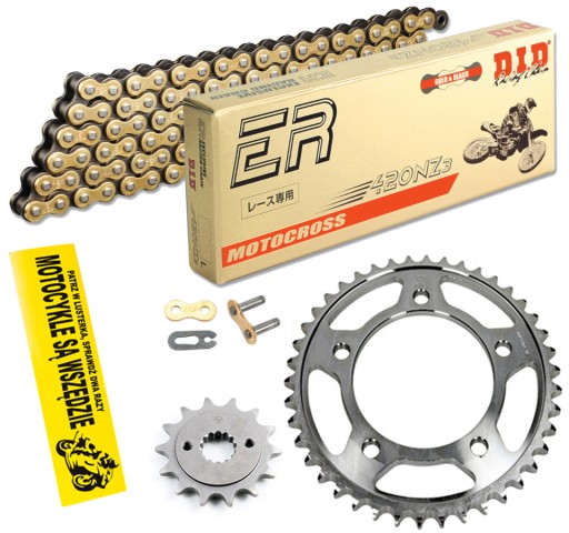 DID420NZ3G&B-112 JTF1906.14 - КОМПЛЕКТ ПРИВОДА DID JT GAS GAS 65 MC 21-23 ЗЛОТЫЙ