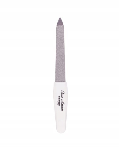 Pilník pilník na nechty Soligen jednoduchý kovový zafírový dĺžka 11,5 cm