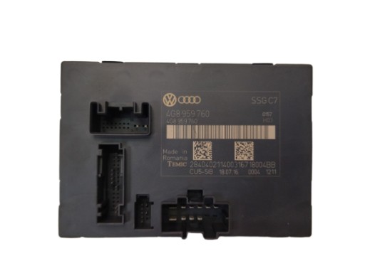 4g8959760 модуль сиденья водителя audi a7 2010-2018