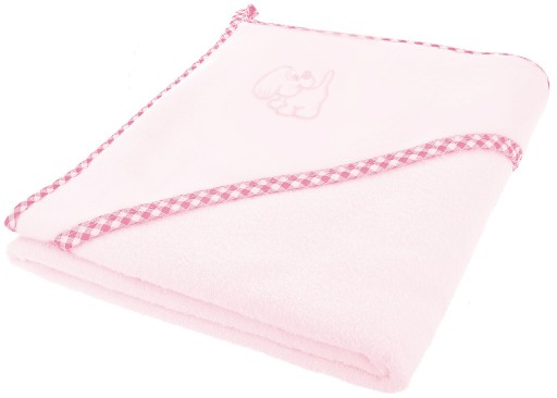 Покривало з капюшоном Bocioland 80 х 80 см рожеве