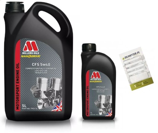 Millers Oils CFS 5W40 NT Nanodrive 6L + БЕЗКОШТОВНО