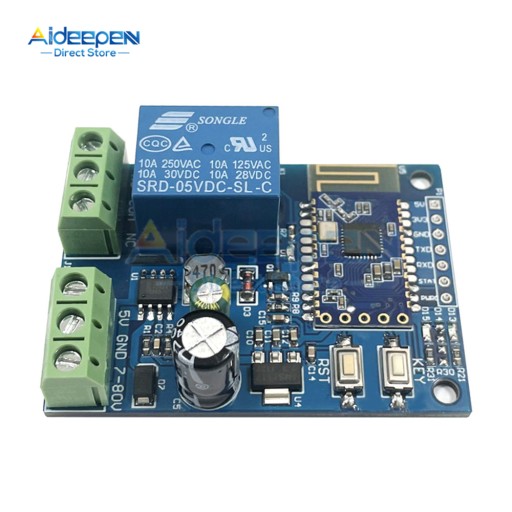 6958233018221 - Релейный модуль Bluetooth 5.0 5 В 7–80 В постоянного тока 1 2 Вт