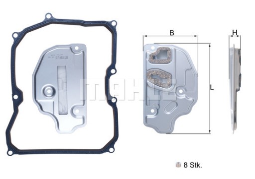 150KIT - MAHLE KNECHT ГИДРАВЛИЧЕСКИЙ ФИЛЬТР АВТОМАТ.SKB AUDI V
