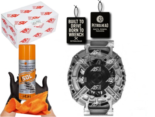 ASPA0195#ECS-PCP+K - Генератор audi a4 1.6 00- 120a as-pl #petrolhead pro+ kit4