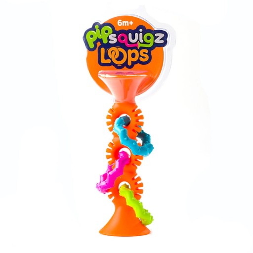 Bobo Prísavky Hrkálka Orange PipSquigz Loops