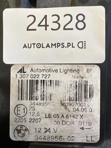 light right BMW X3 E83 Bi-Xenon Dynamic positioning complete