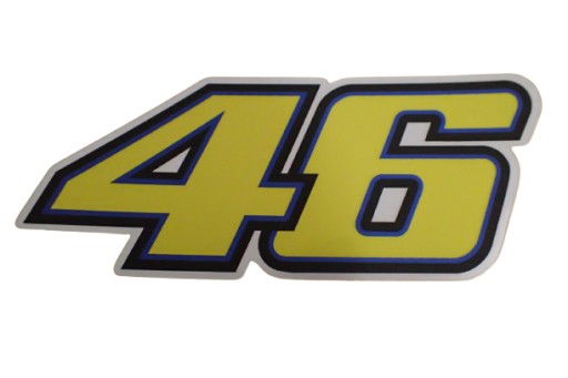 20 cm x 12 cm 2 x starting number Valentino Rossi 46 THE DOCTOR sticker  Moto GP