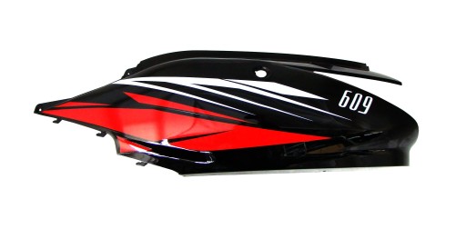 T46606 - JUNAK 609 КРИШКА СІДЛА ЛІВА ЧОРНО-ЧЕРВОНА