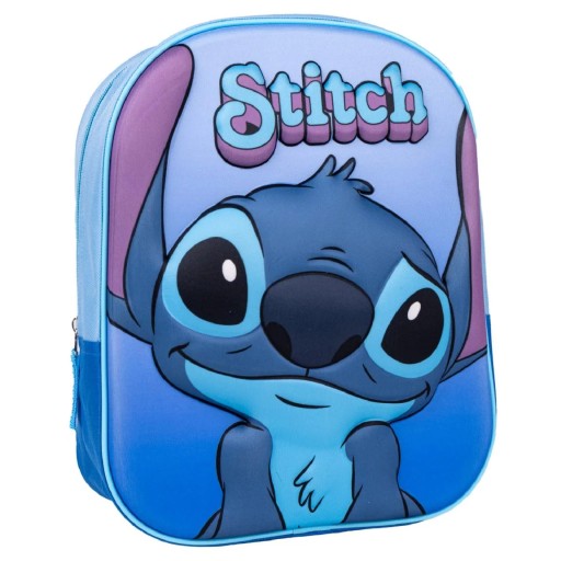 Batoh Stitch 3D Detský batoh pre predškoláka Modrý Sticz