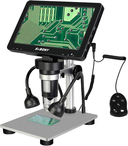 Svbony SV604 Mikroskop Elektroniczny cyfrowy, 1-1200x, 7-kalowy ekran LCD