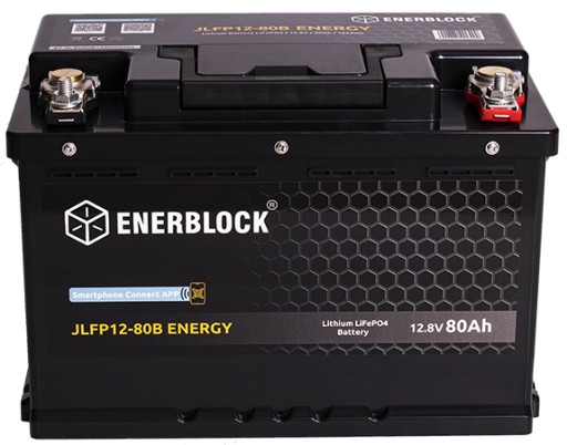 Літієва батарея lifepo4 bms 12v 80ah для човнових кемперів + bluetooth