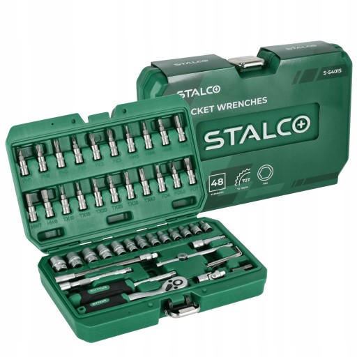 НАБОР ТОРЦЕВЫХ КЛЮЧЕЙ STALCO С ТРЕЩОТКОЙ 1/4