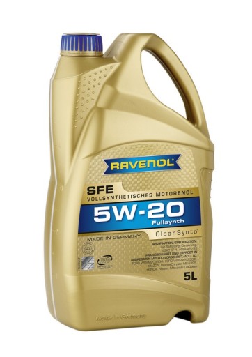 RAVENOL SFE 5W20 CLEANSYNTO МОТОРНОЕ МАСЛО 5л