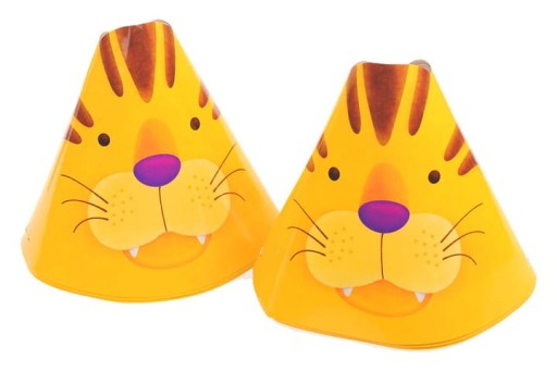 ШАПКИ НА ДЕНЬ НАРОДЖЕННЯ ТИГР 6 ШТ