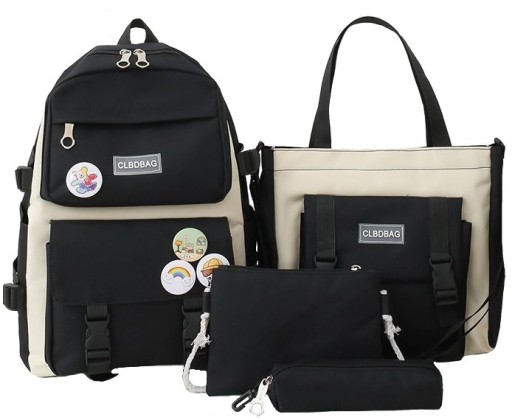 Чорний шкільний рюкзак JAMS