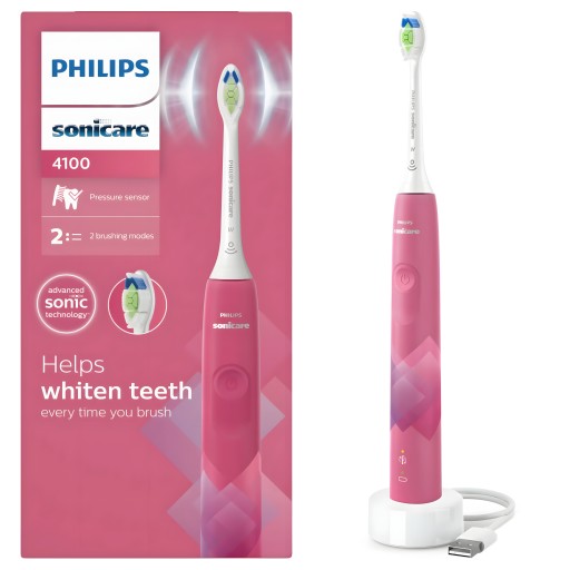 Szónikus fogkefe Philips Sonicare Protective Clean 4100 Rózsaszín