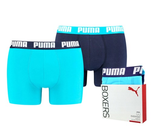 Pánske boxerky nohavičky PUMA basic BAVLNA 2PAK XL