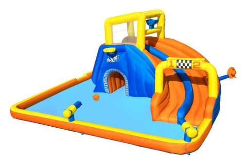 Vodný zábavný park pre deti 5+ BESTWAY Šmykľavka + Basketbal + Tunel