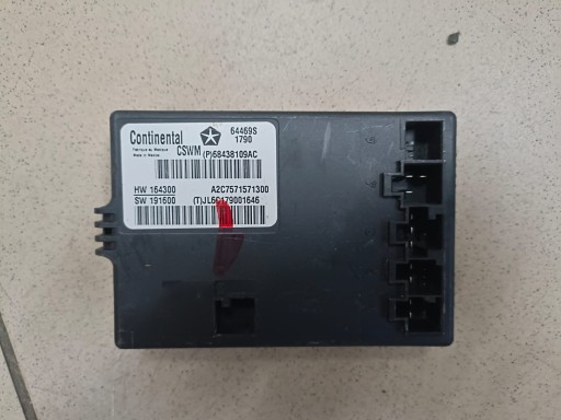 Контролер сидіння jeep wrangler rubicon 68438109ac