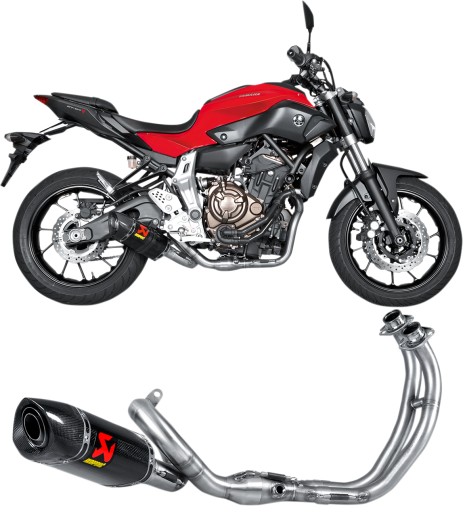 S-Y7R2-AFC - Глушник вихлопної труби Akrapovic YAMAHA MT-07 ABS 2014-2022