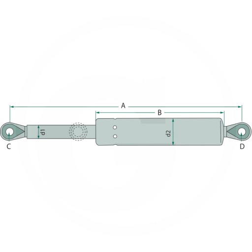 687207 - Газовый Привод Лестницы Claas Dominator, Commandor