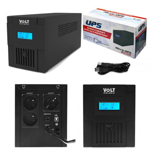 Дбж аварійне живлення 2000/1200w 2x9ah мікро батарея 230v 2000w