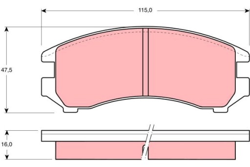 КОЛОДКИ ТОРМОЗНЫЕ - КОМПЛЕКТ GDB731 изображение 1