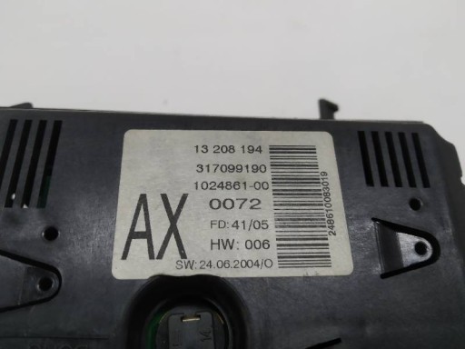 display 13208194 Opel Zafira II (2005- )