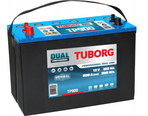 TP900 - Акумуляторна батарея 100ah 800a Tuborg AGM Marine SOLAR